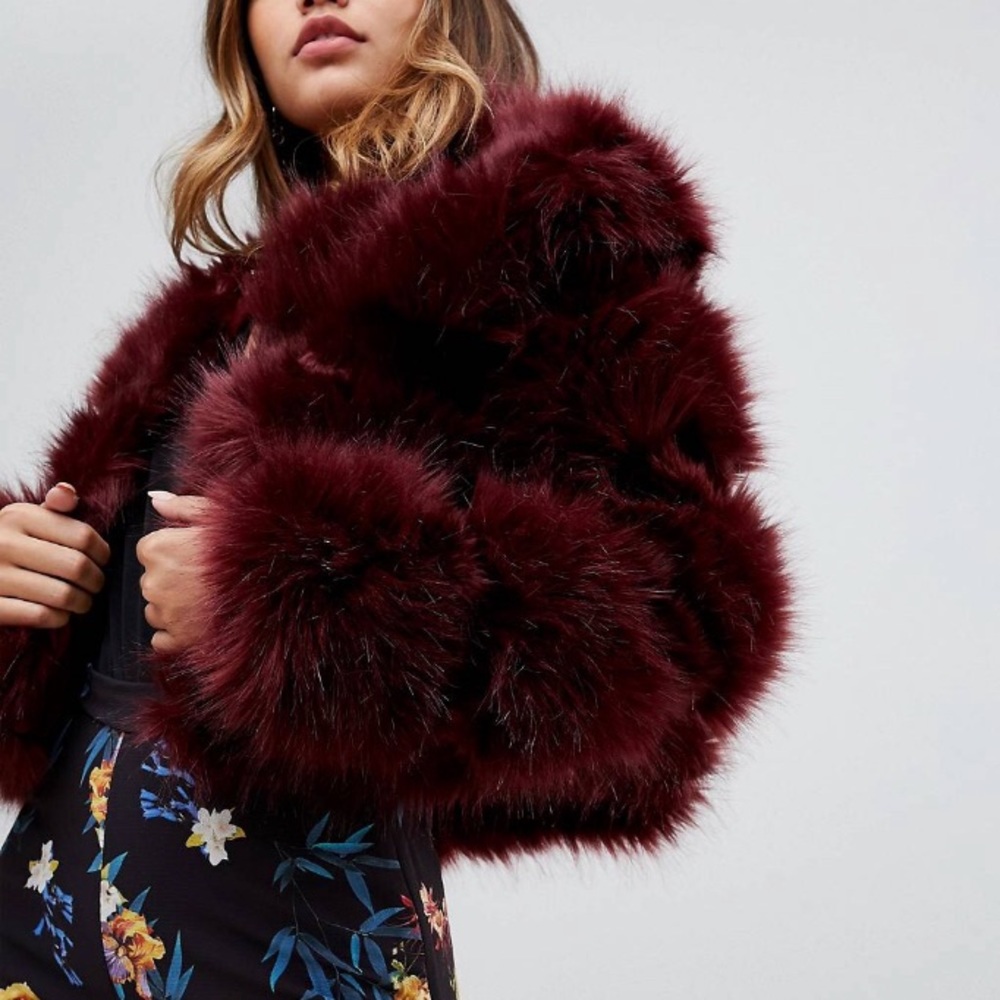 Faux fur jacket